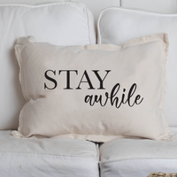 Stay Awhile Lumbar Pillow