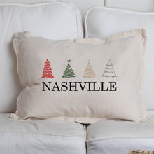 Load image into Gallery viewer, Personalized Trees Lumbar Pillow
