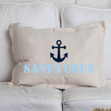 Load image into Gallery viewer, Personalized Anchor One Line Text Lumbar Pillow
