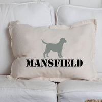 Personalized Dog One Line Text Lumbar Pillow