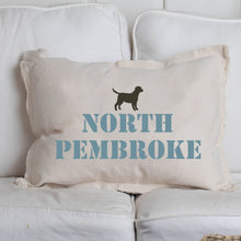 Load image into Gallery viewer, Personalized Dog Two Line Text Lumbar Pillow
