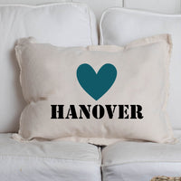 Personalized Heart One Line Text Lumbar Pillow