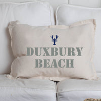 Personalized Lobster Two Line Text Lumbar Pillow