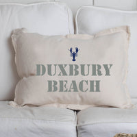 Lobster Two Line Text Personalized Lumbar Pillow