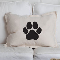 Paw Print Personalized Lumbar Pillow