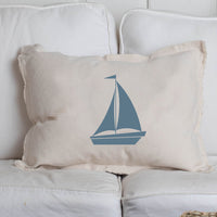 Personalized Sailboat Lumbar Pillow