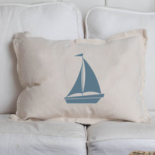 Load image into Gallery viewer, Personalized Sailboat Lumbar Pillow
