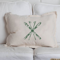 Personalized Skis Lumbar Pillow