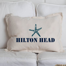 Load image into Gallery viewer, Personalized Starfish One Line Text Lumbar Pillow
