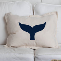 Personalized Whale Tail Lumbar Pillow