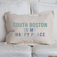 My Happy Place Personalized Lumbar Pillow
