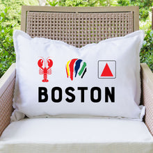 Load image into Gallery viewer, Boston Icons Lumbar Pillow
