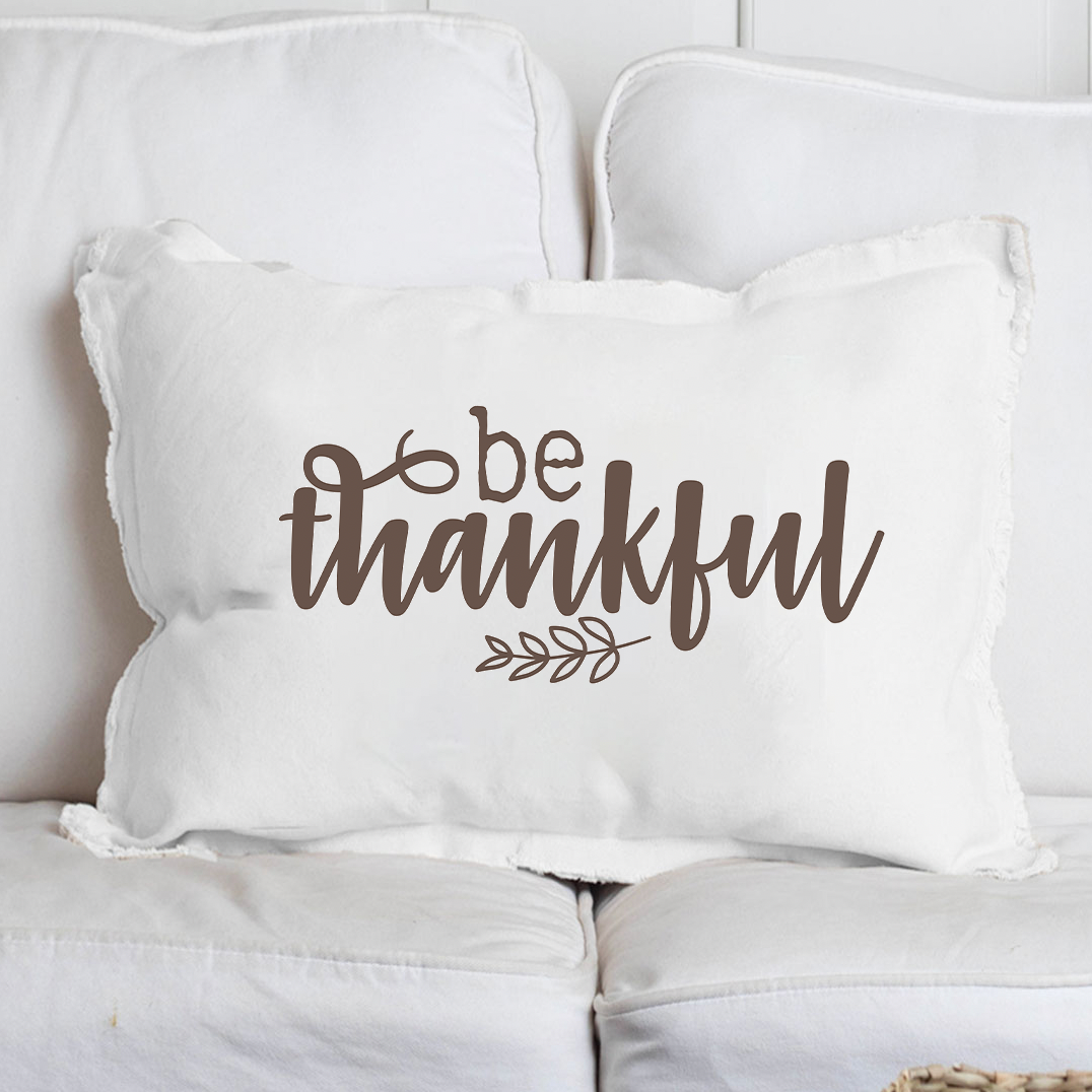 Be Thankful Lumbar Pillow