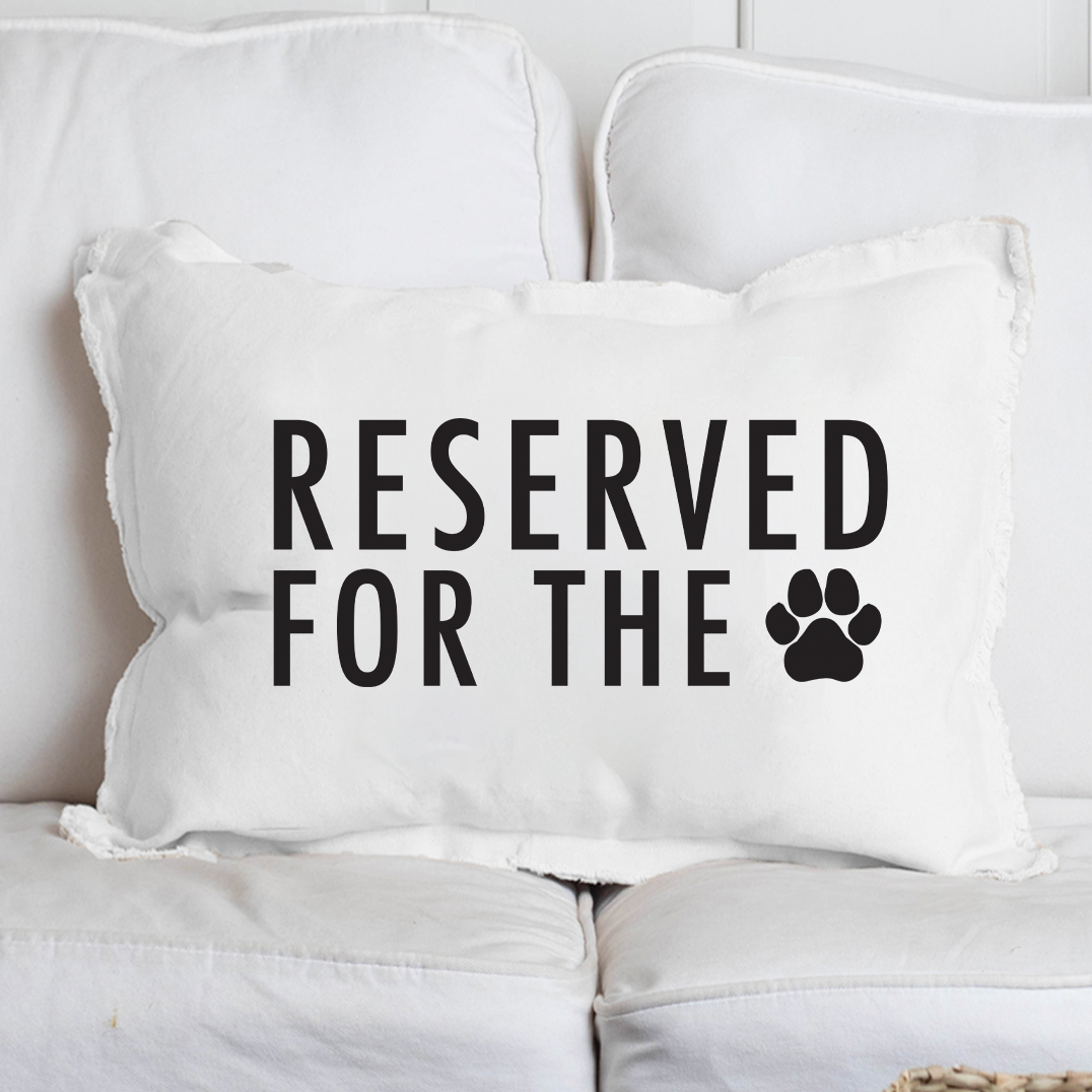 Reserved For The Paw Lumbar Pillow