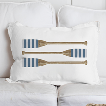 Load image into Gallery viewer, Striped Oars Lumbar Pillow

