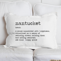 Your Happy Place Definition Personalized Lumbar Pillow