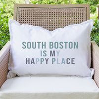 My Happy Place Personalized Lumbar Pillow