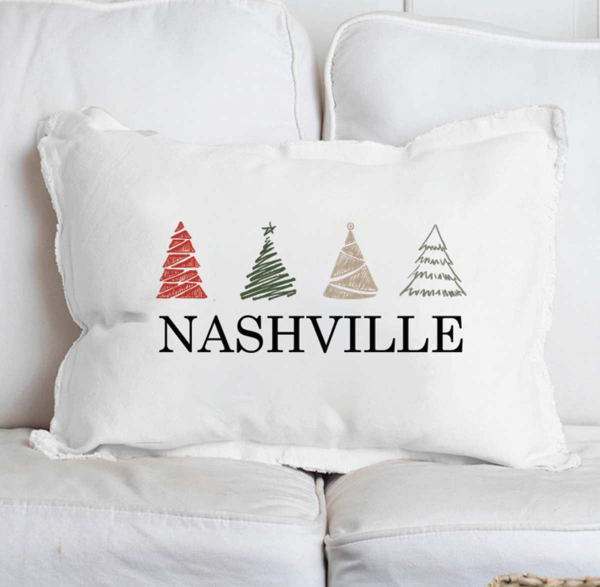 Personalized Trees Lumbar Pillow