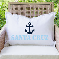 Personalized Anchor One Line Text Lumbar Pillow