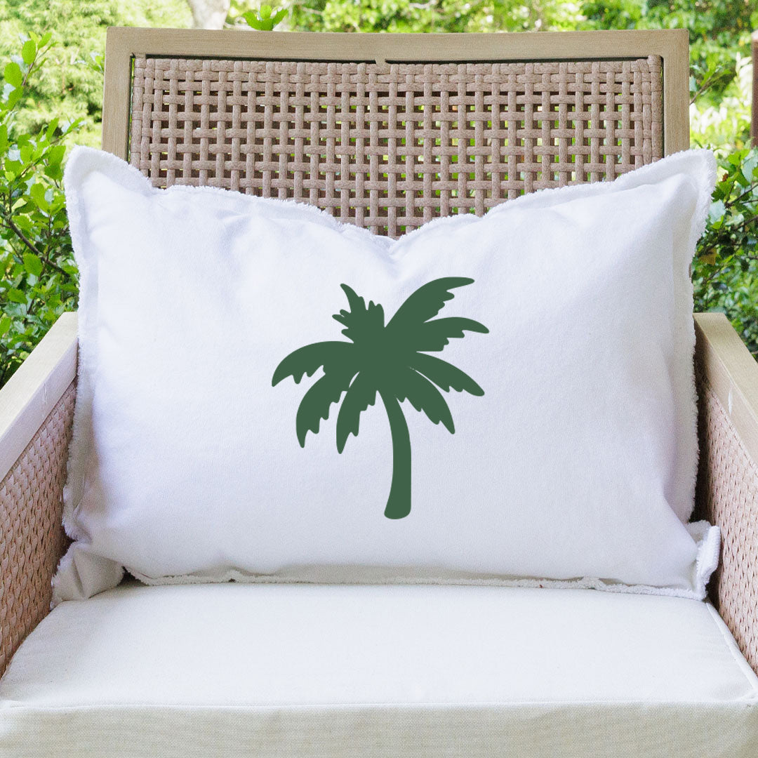 Personalized Palm Tree Lumbar Pillow