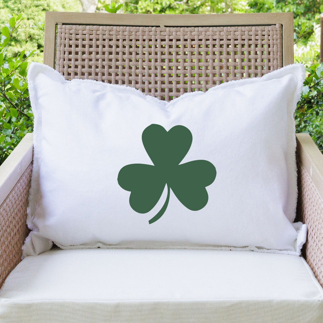 Personalized Shamrock Lumbar Pillow