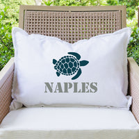 Personalized Turtle One Line Text Lumbar Pillow