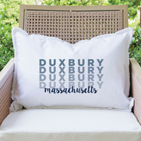 Personalized Repeating Word Lumbar Pillow