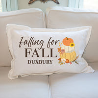 Personalized Falling For Fall Lumbar Pillow