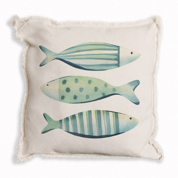 Coastal Fish Trio Pillow
