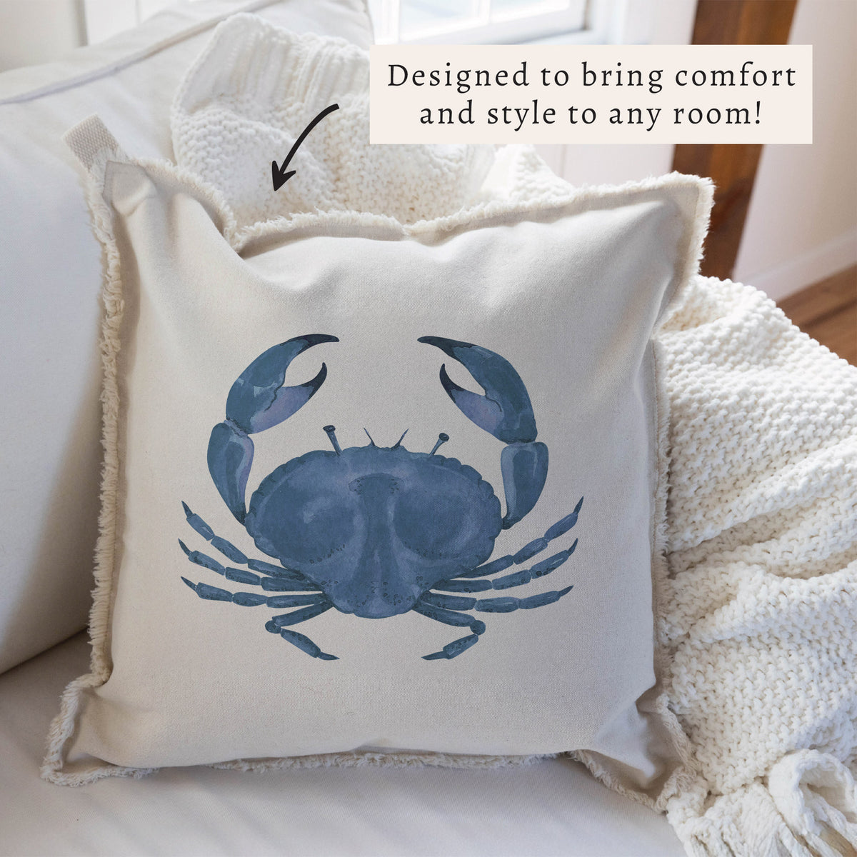 Blue Crab Pillow