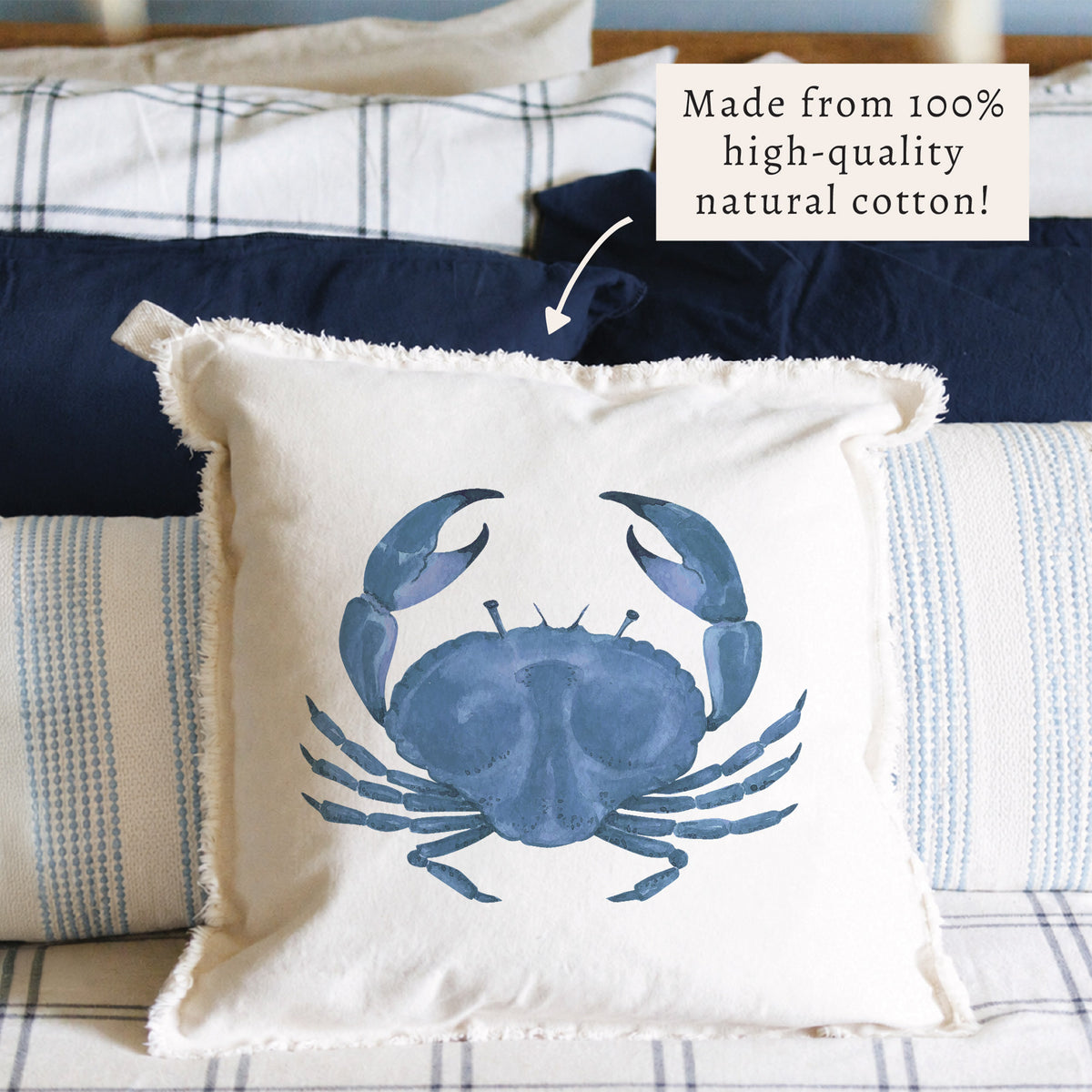 Blue Crab Pillow