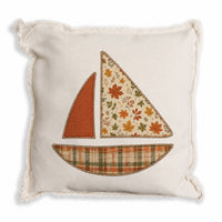 Fall Sailboat Pillow