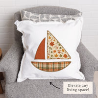 Fall Sailboat Pillow