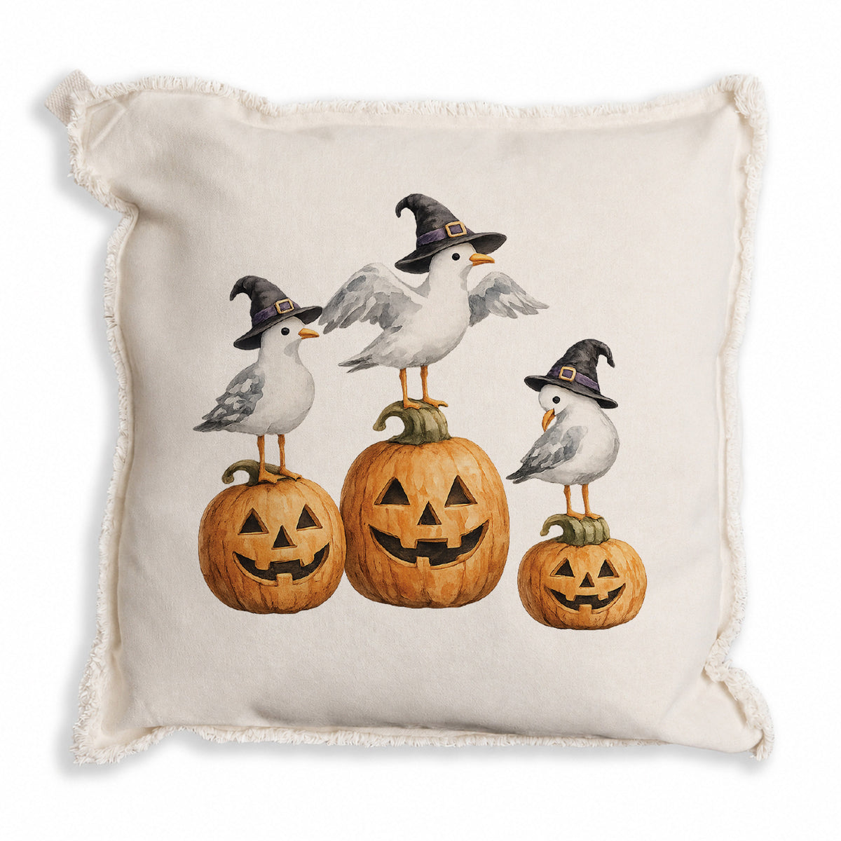 Witch Seagulls Pillow