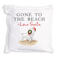 Santa Gone To The Beach Pillow