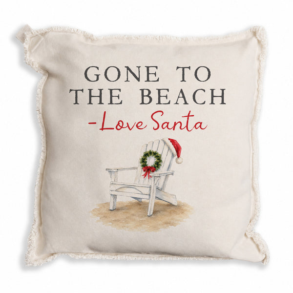 Santa Gone To The Beach Pillow