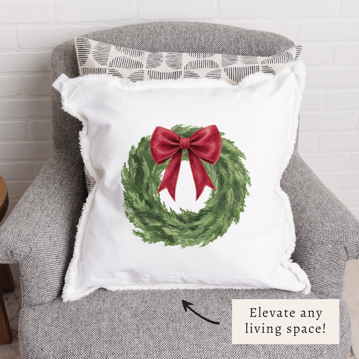Holiday Wreath Pillow