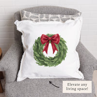 Holiday Wreath Pillow