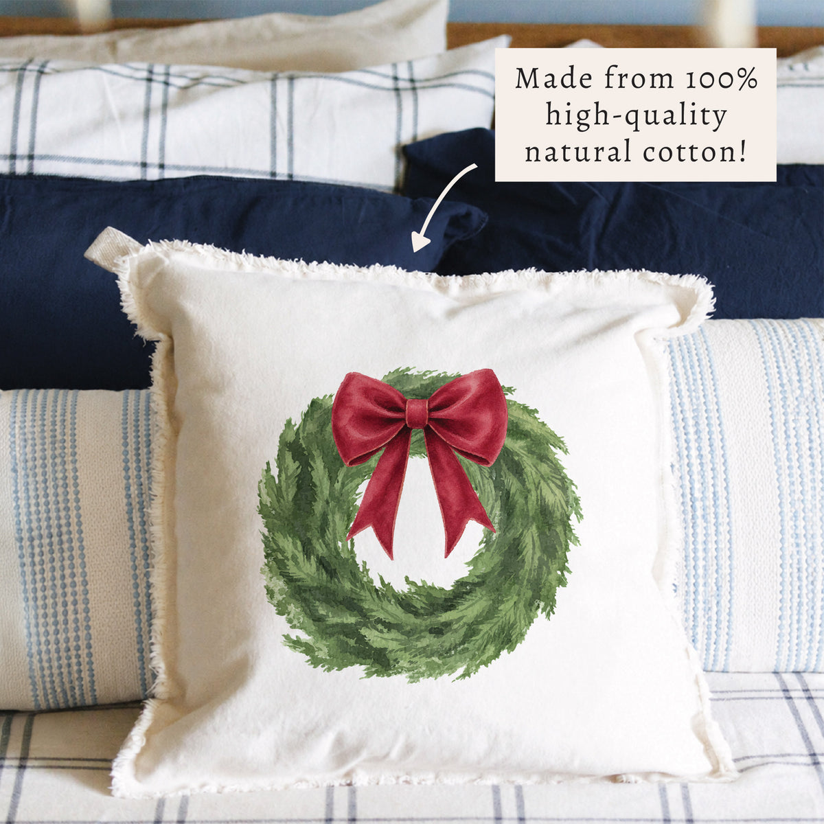Holiday Wreath Pillow