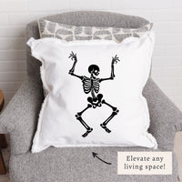 Dancing Skeleton Pillow