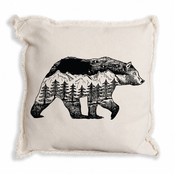 Mountains Bear Pillow