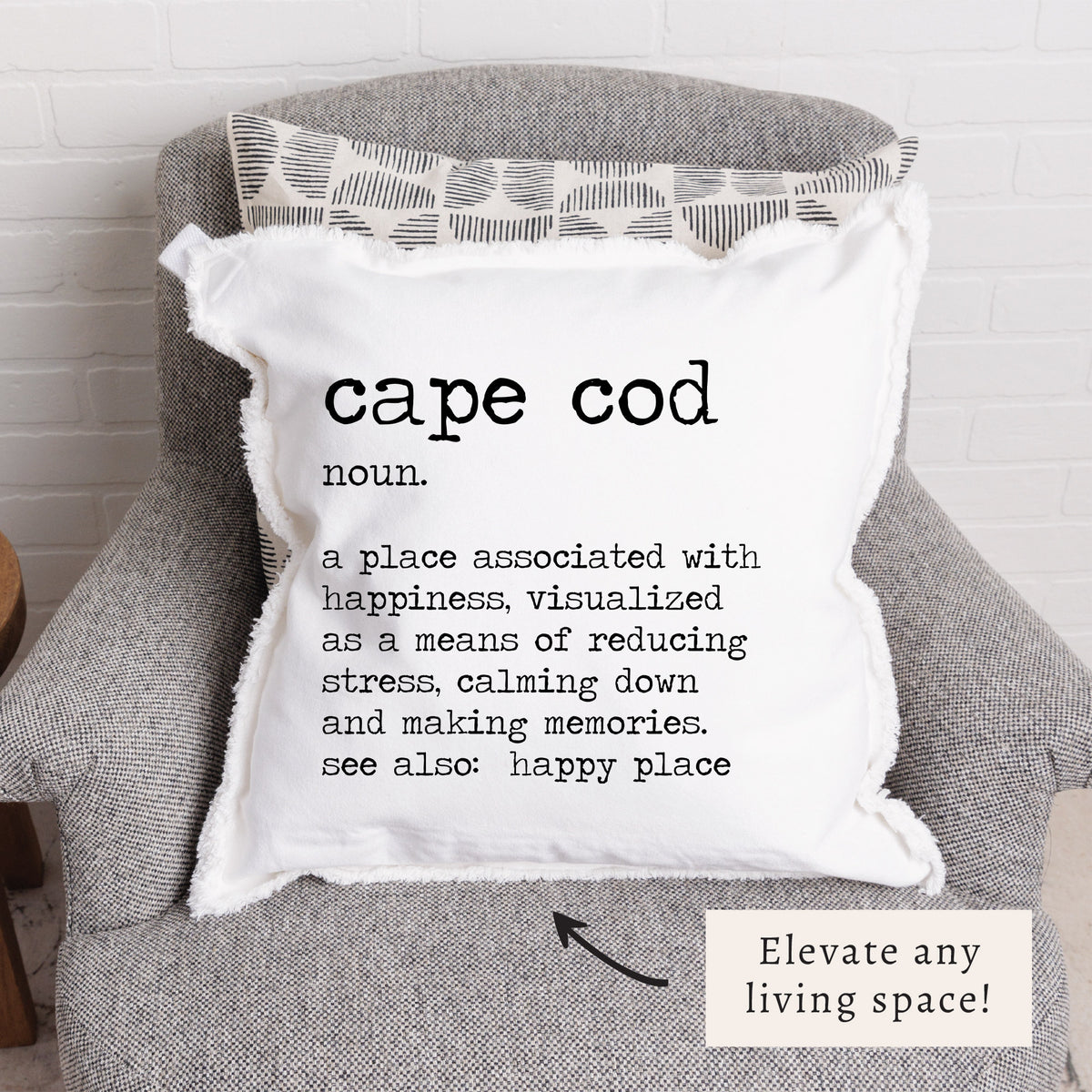 Happy Place Definition Personalized Pillow