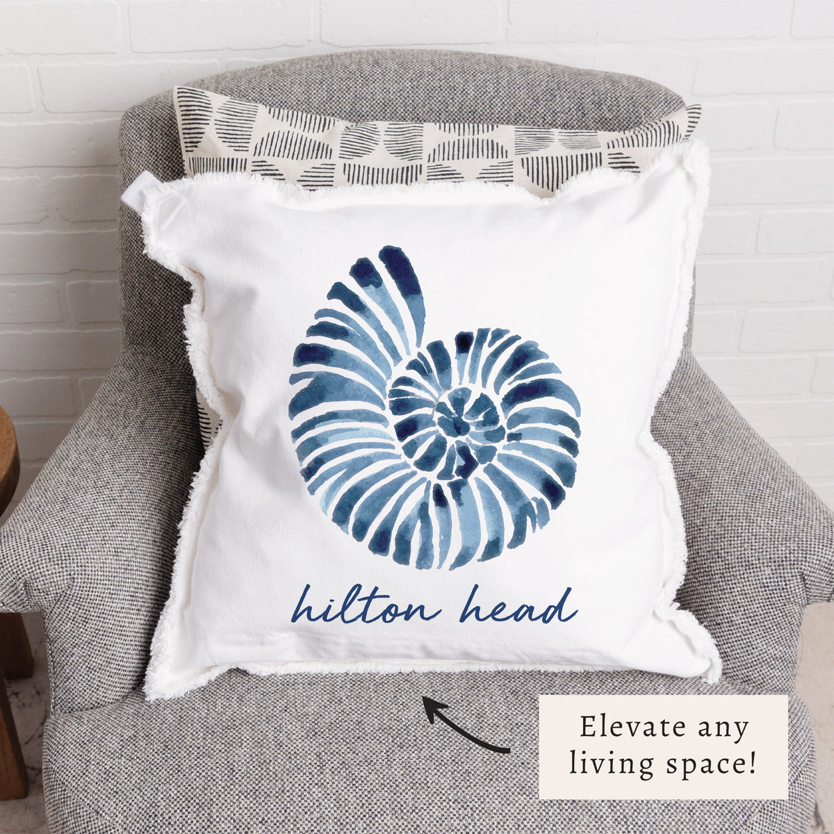Blue Shell Personalized Pillow