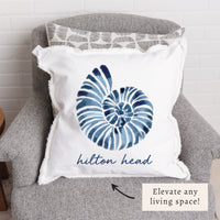 Blue Shell Personalized Pillow