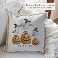 Witch Seagulls Personalized Pillow