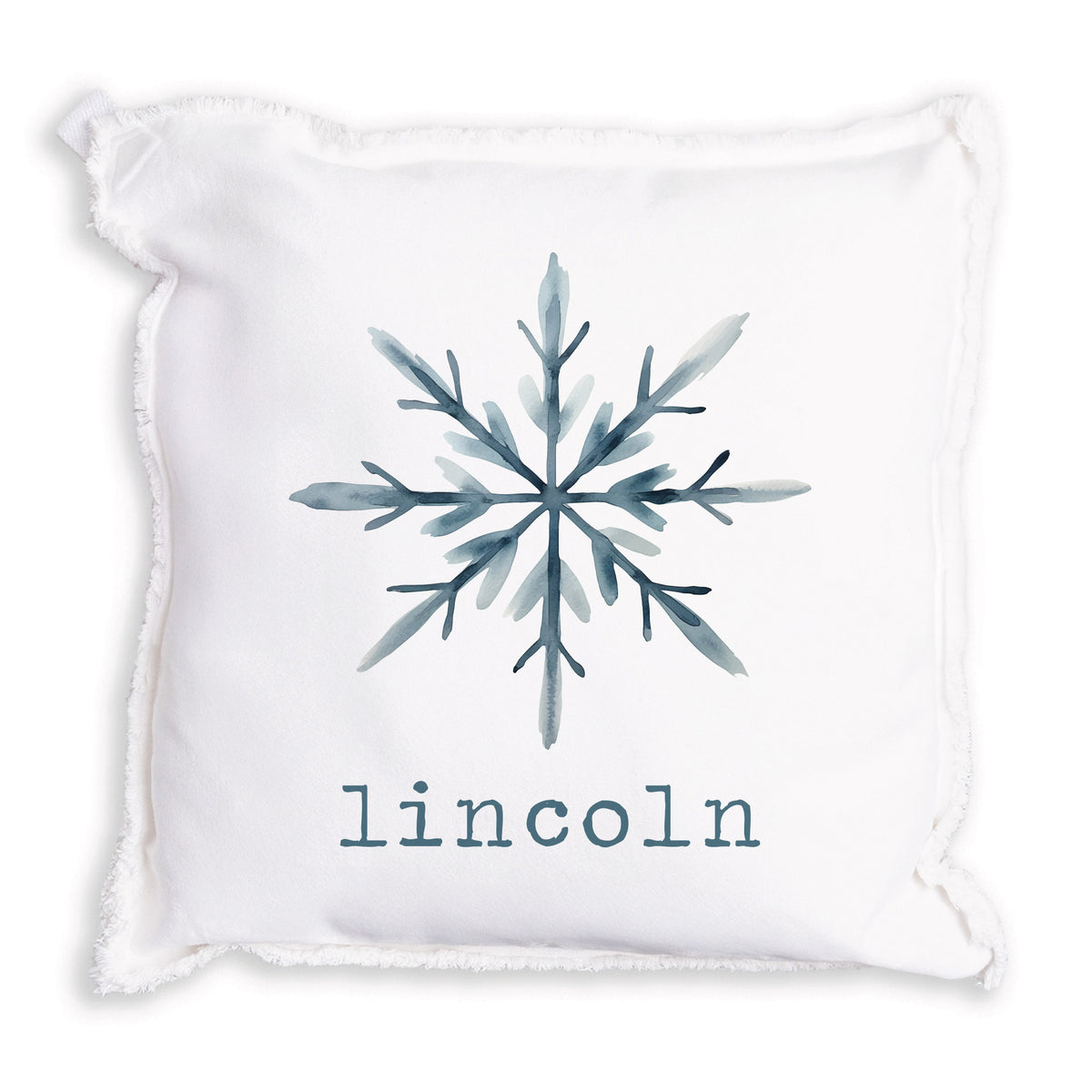 Snowflake Personalized Pillow