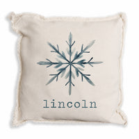 Snowflake Personalized Pillow