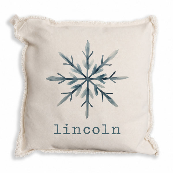 Snowflake Personalized Pillow