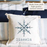 Snowflake Personalized Pillow
