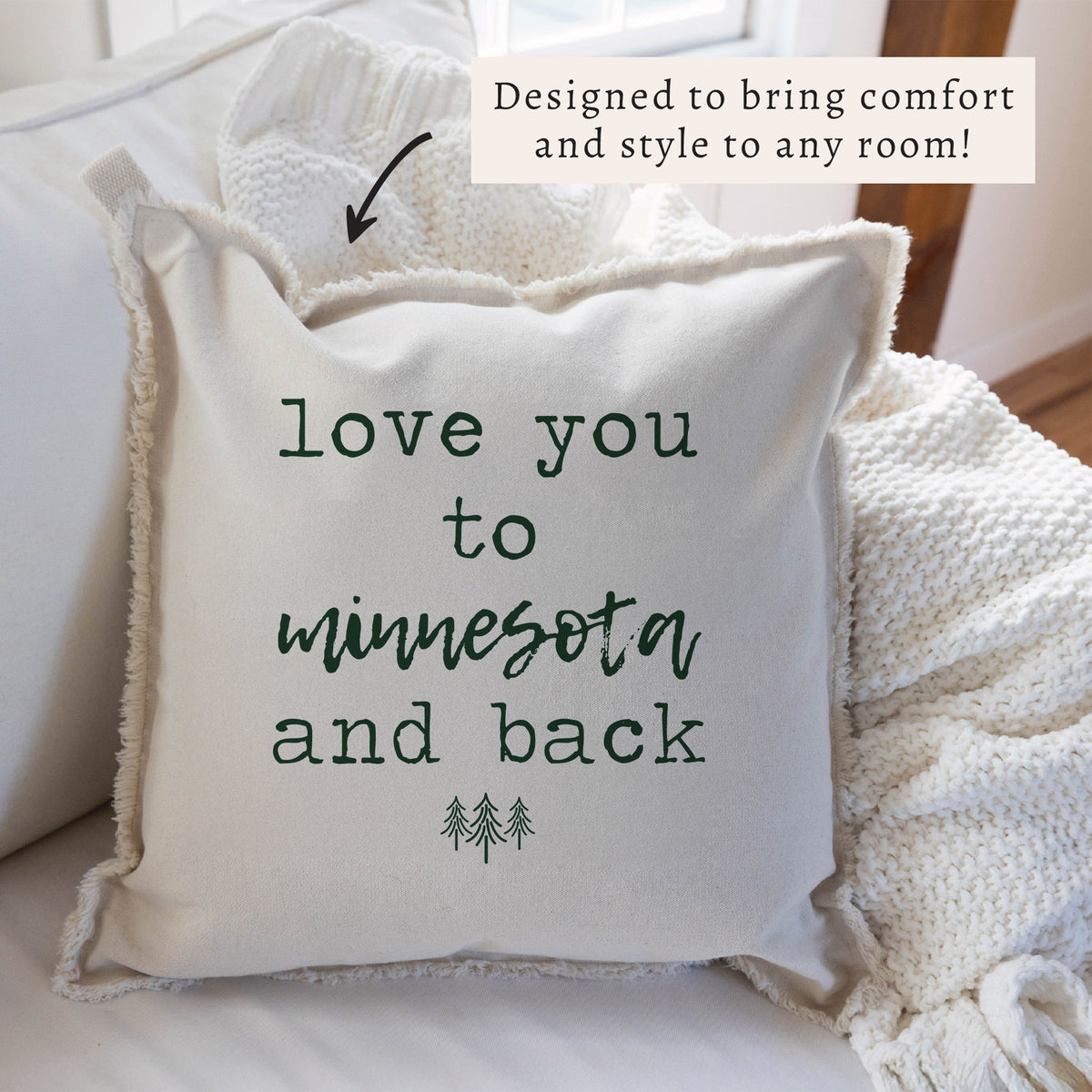 Love You To Pine Personalized Pillow